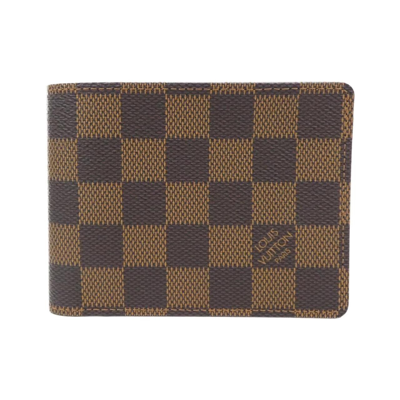 Louis Vuitton Louis Vuitton Louis Vuitton Damier Multiple Wallet Textile Short Wallet N60895 DUTY FREE for USA Size ONE SIZE - 1 Thumbnail