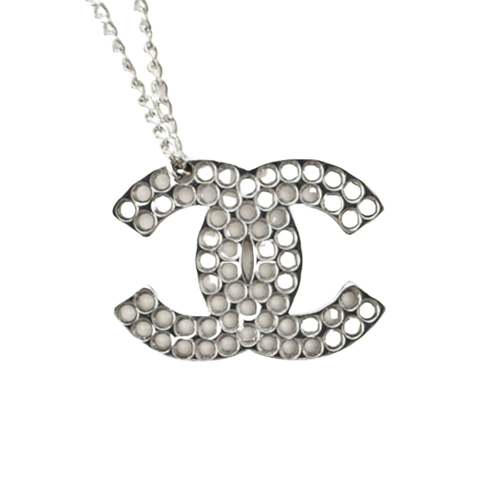 Chanel CC Logo Pendant NecklaceChain Style