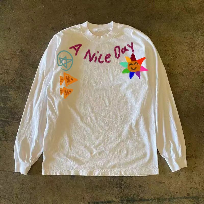 Japanese Brand × Vintage Loose Letter Print Long Sleeve T-Shirt Size US M / EU 48-50 / 2 - 2 Thumbnail