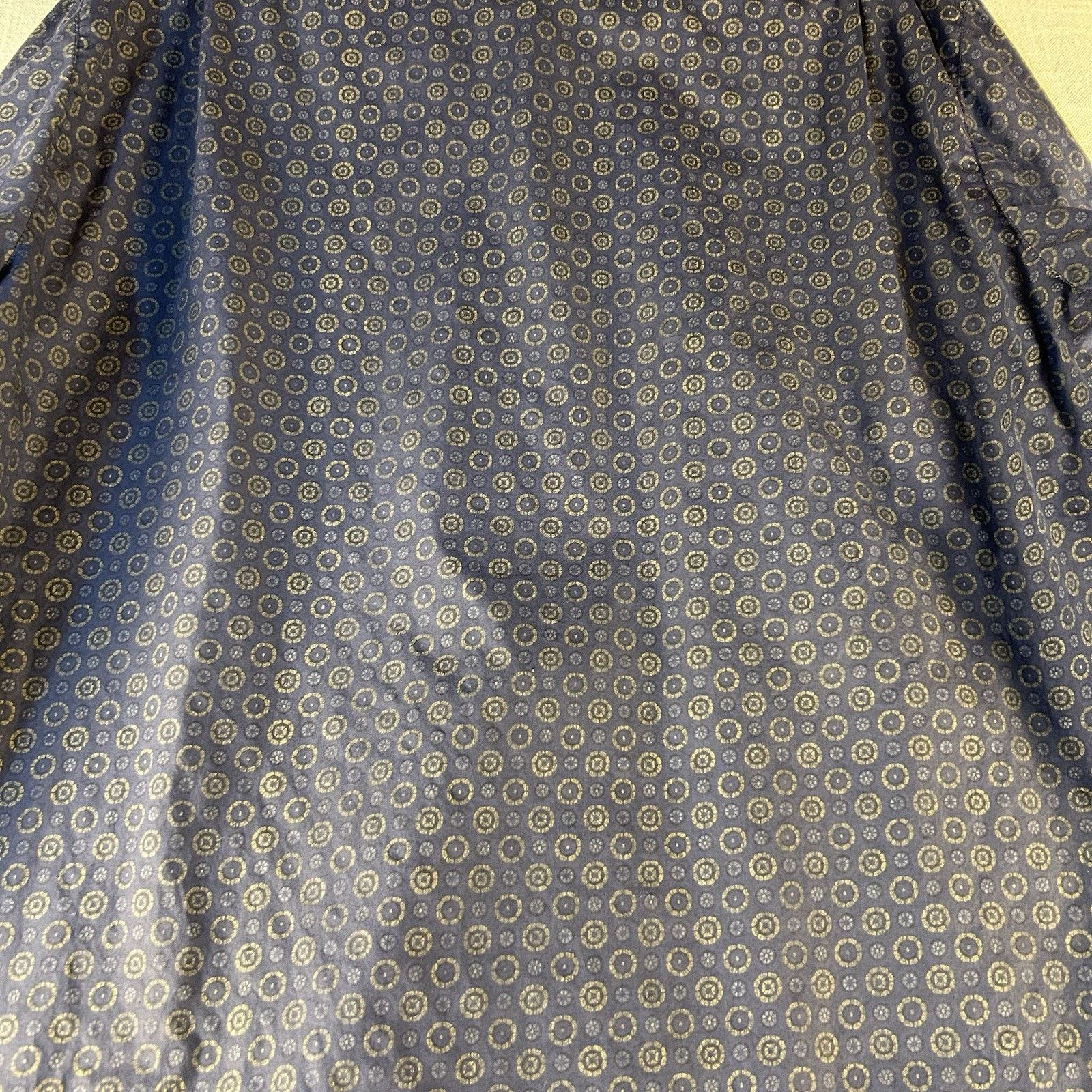 Haupt Haupt Dress Shirt Mens L 41/42~16.5 Blue Geo Abstract Casual Size US L / EU 52-54 / 3 - 9 Thumbnail