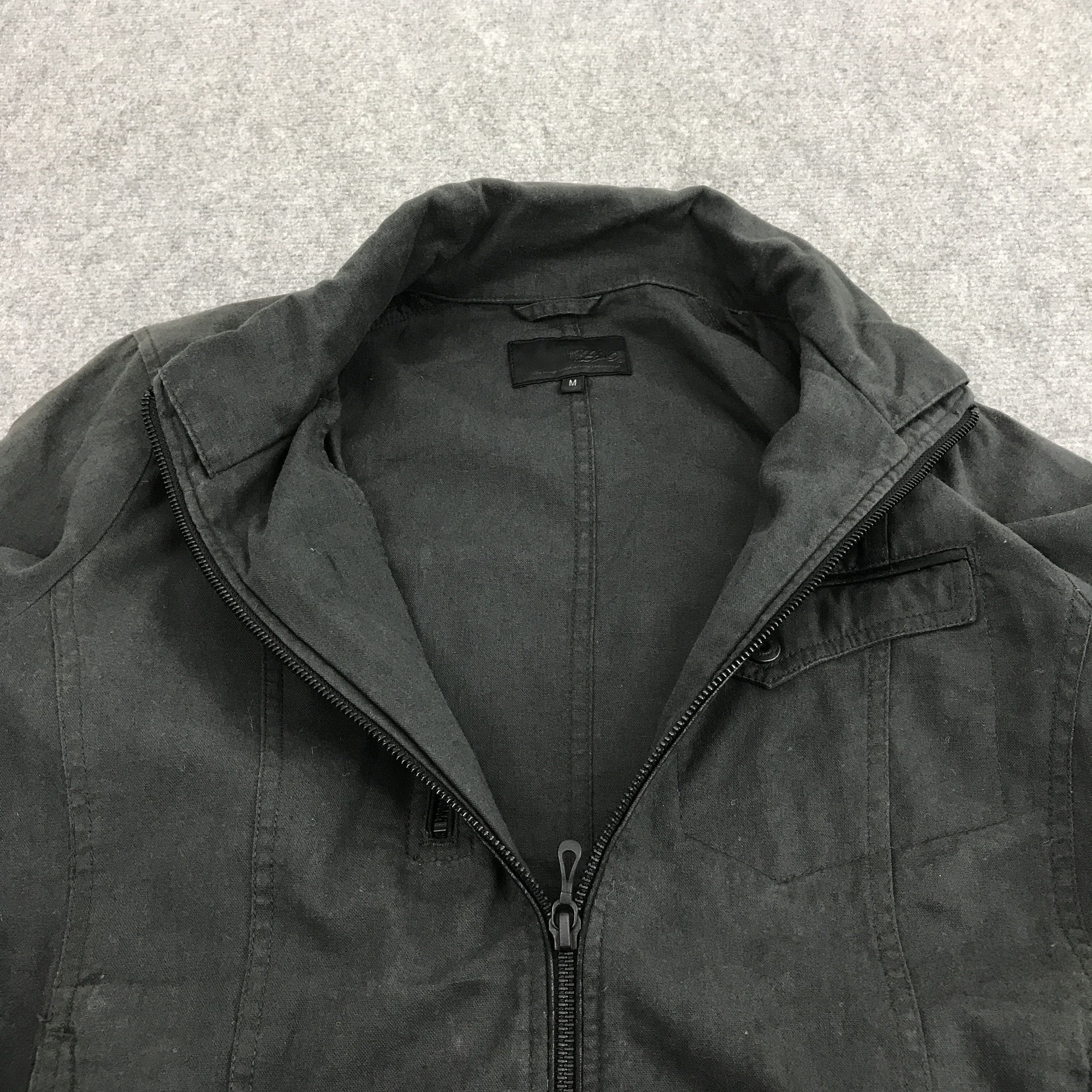 If Six Was Nine × Japanese Brand × Mossimo JAPAN PUNK MOSSIMO BLACK FADED ZIPPER JACKET Size US M / EU 48-50 / 2 - 6 Thumbnail