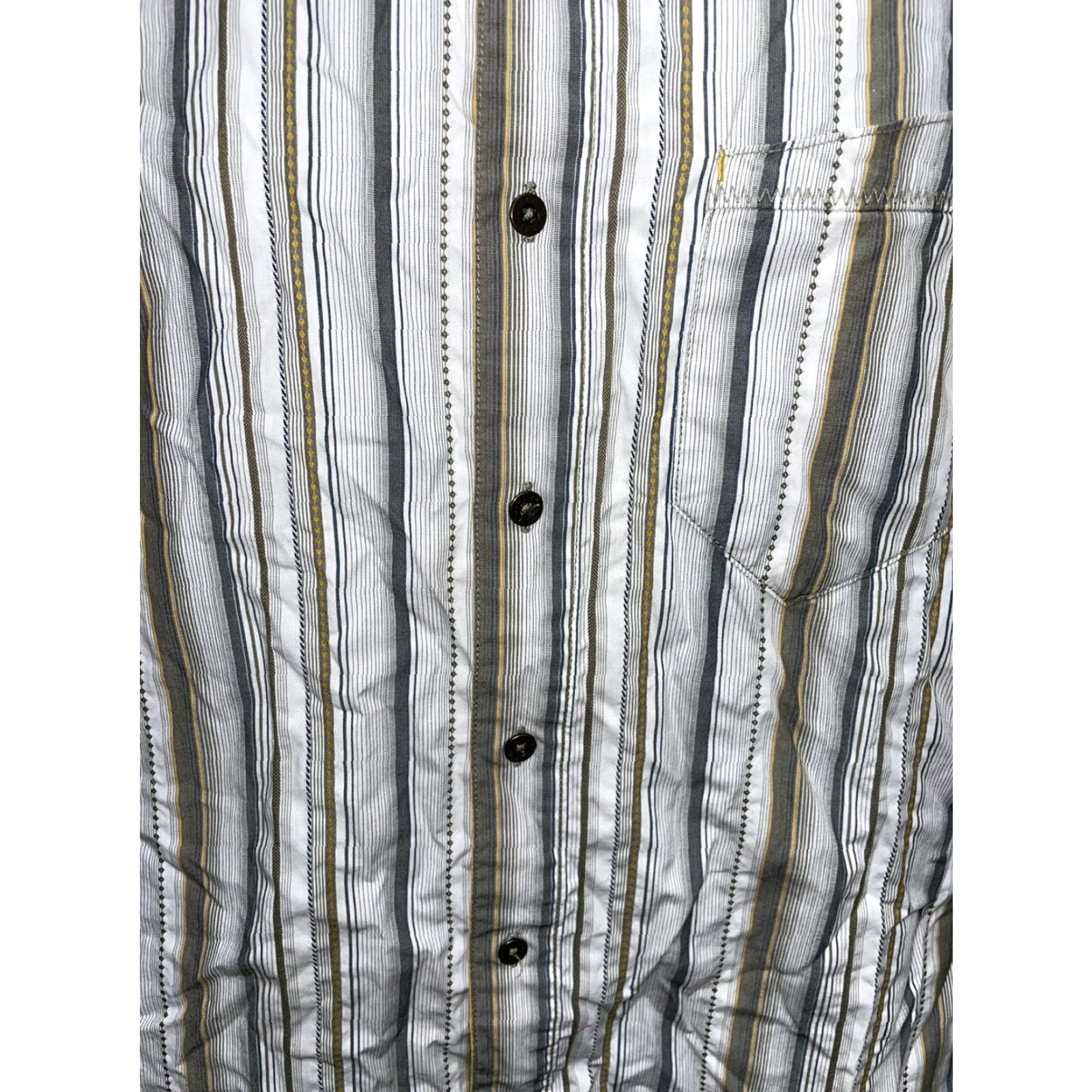 Vintage Kuhl White Striped Button-Up Shirt Mens M Size US M / EU 48-50 / 2 - 4 Thumbnail