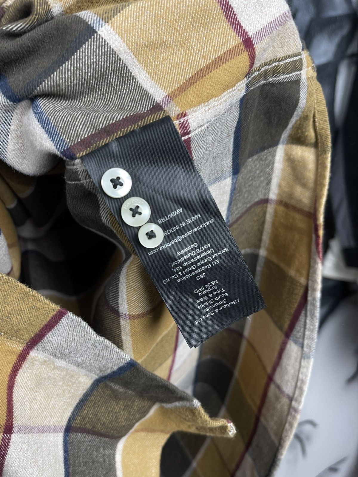 Barbour Barbour Valley Check Flannel Shirt Tailored Fit Men’s SizeXL Size US XL / EU 56 / 4 - 15 Thumbnail