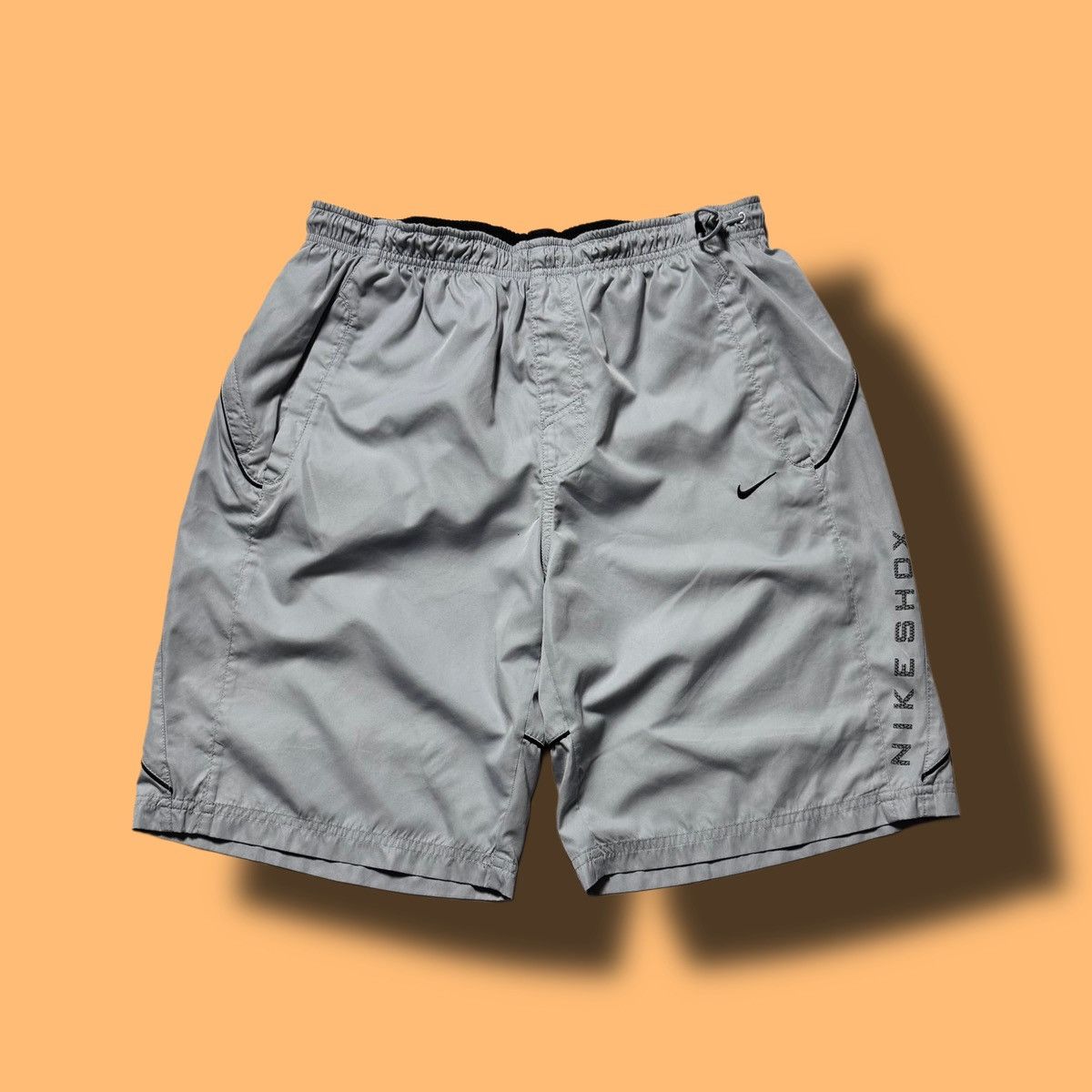 00s Nike Shox Vintage Nylon Baggy Drill Shorts Y2K