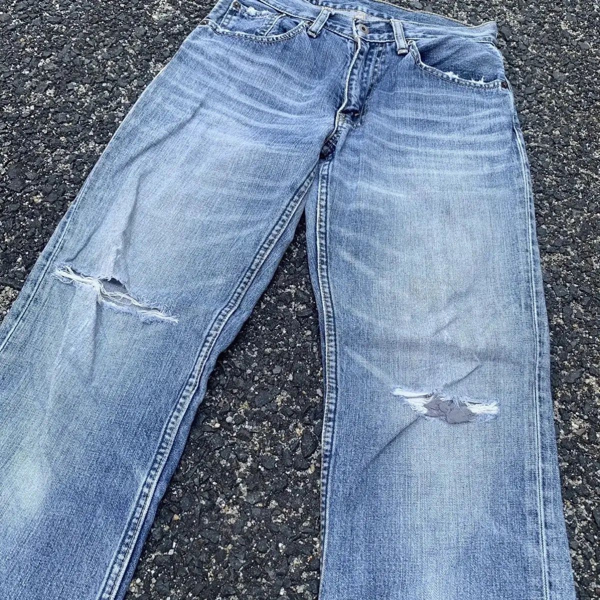 Levi's Levi’s Distressed Denim Levis 502 Jeans Ripped Pants Size US 28 / EU 44 - 4 Thumbnail