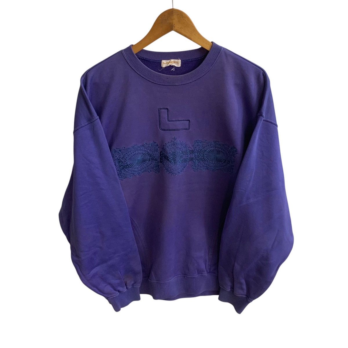 Vintage Lancel Sweatshirt Italy Designer Brand Large