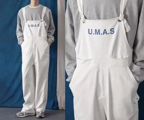 Japanese Brand 20AW Indigo Union Japan White Worker Marine Overall Size US 31 - 3 Thumbnail