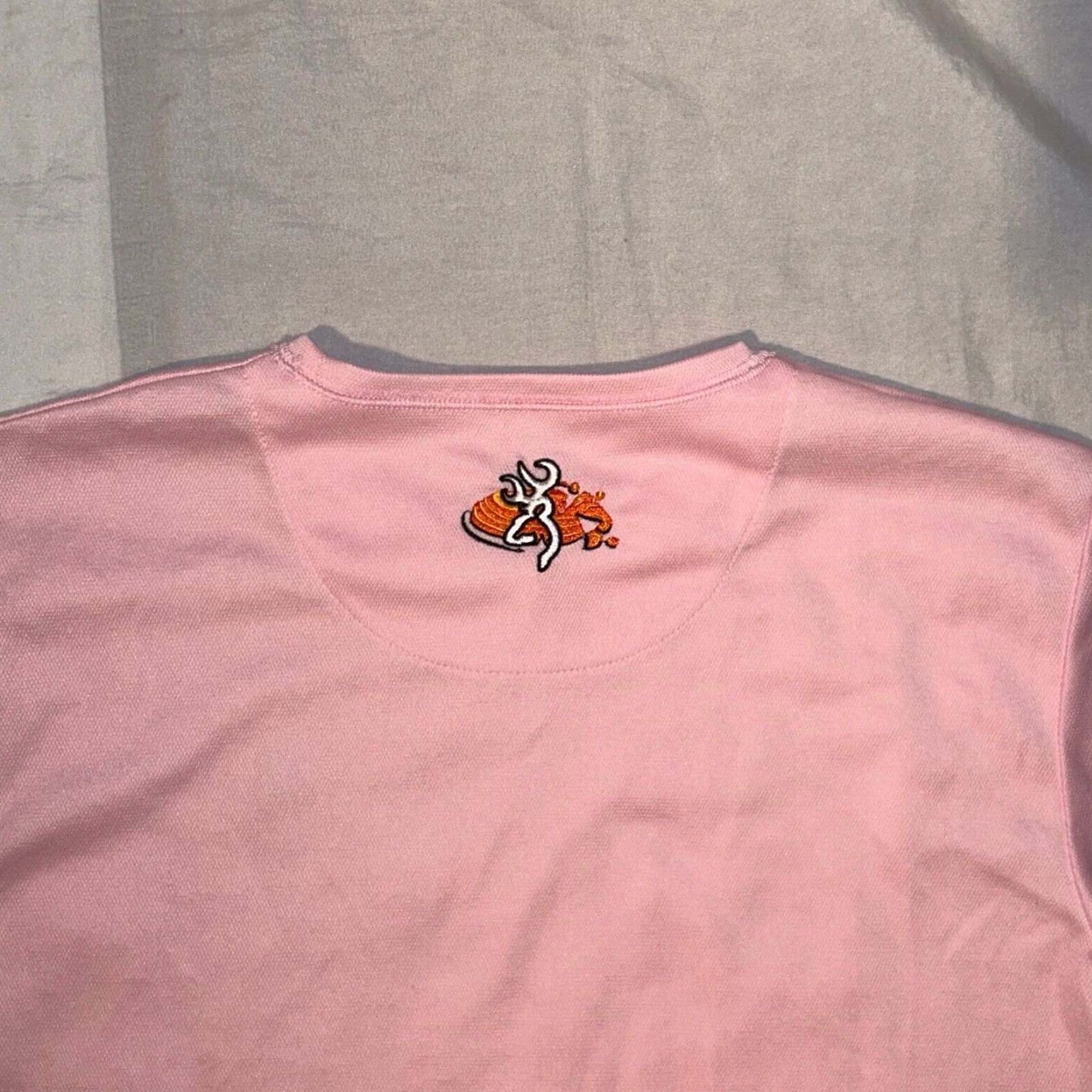 Vintage Browning T-Shirt Shirt Women Pink Athletic Short Sleeve Logo Crew Neck L Regular Size L / US 10 / IT 46 - 6 Thumbnail