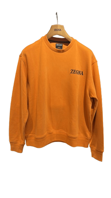 Ermenegildo Zegna o1s1rm0725 RUX522A6 Crewneck Sweatshirt Sweater in Orange Size US XXL / EU 58 / 5 - 1 Thumbnail