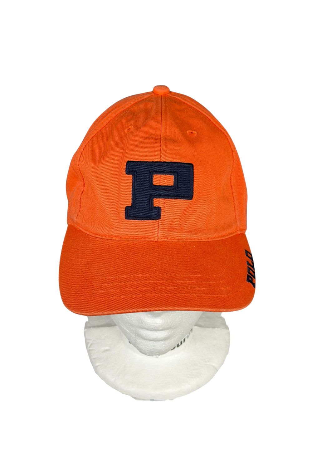 Polo Ralph Lauren Vintage Polo Sport Ralph Lauren Orange P Logo Strapback Cap Size ONE SIZE - 4 Thumbnail