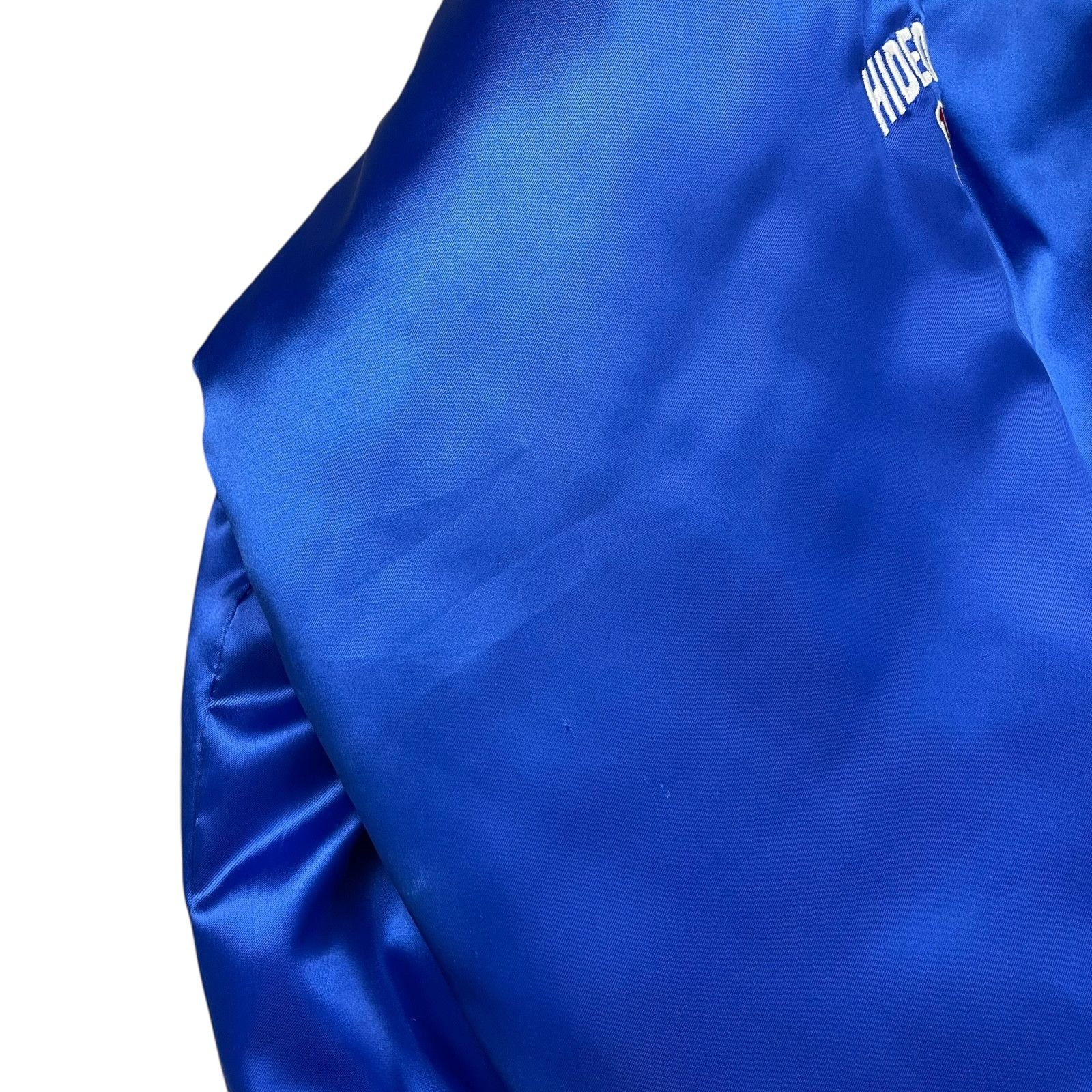 MLB VTG 90s LOS ANGELES DODGERS NUTMEG HIDEO NOMO SATIN JACKET Size US L / EU 52-54 / 3 - 7 Thumbnail