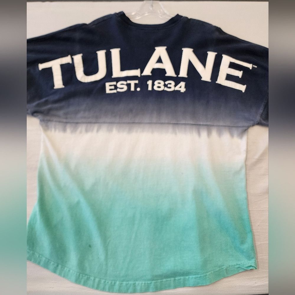 Other Spirit Navy Teal 90s Oversized Lg Sleeve "Tulane 1834" Shirt Size US L / EU 52-54 / 3 - 4 Thumbnail