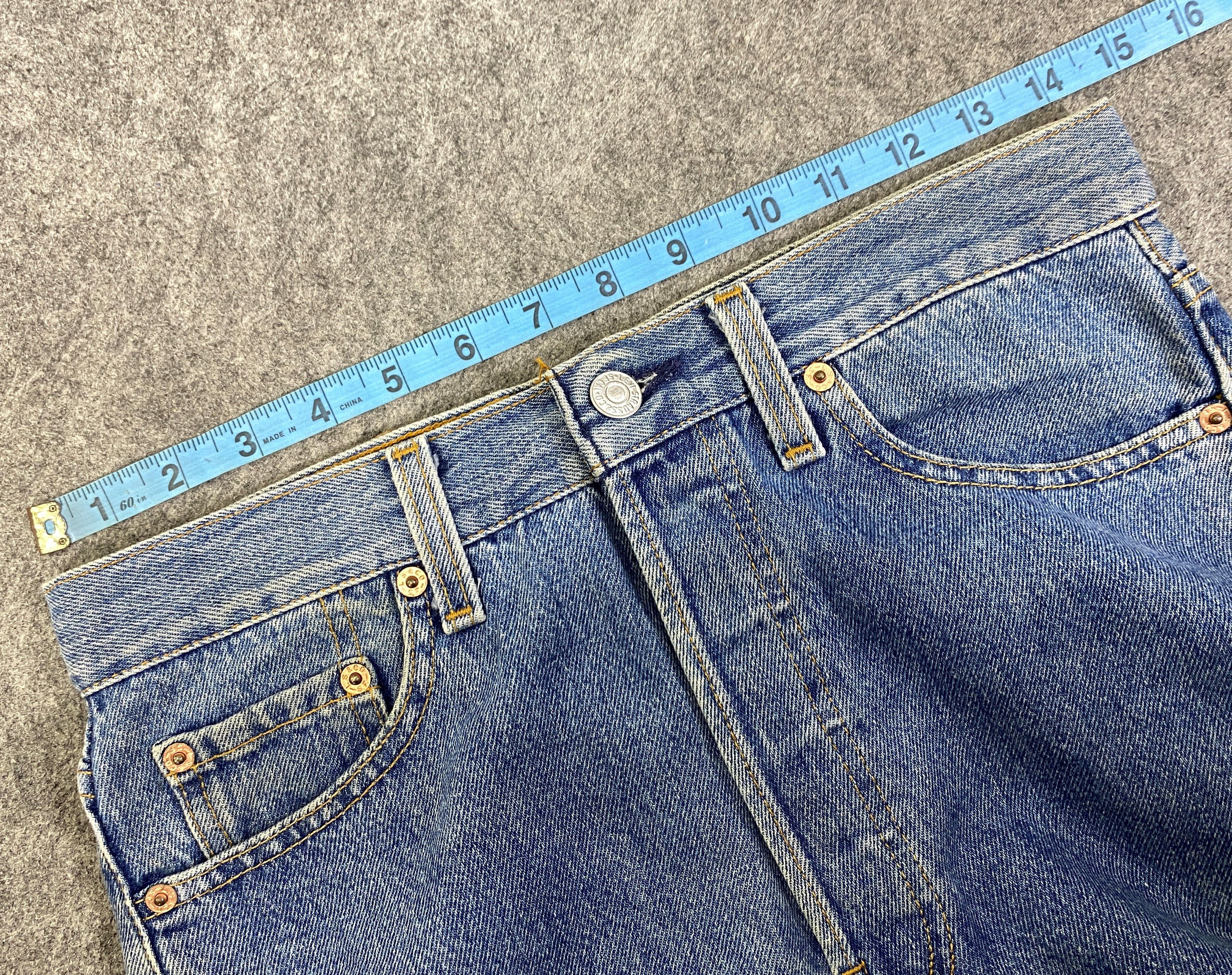 Japanese Brand Bluee Vintage Levis 501 USA Denim Jeans 29x32 - JN3158 Size US 29 - 5 Thumbnail