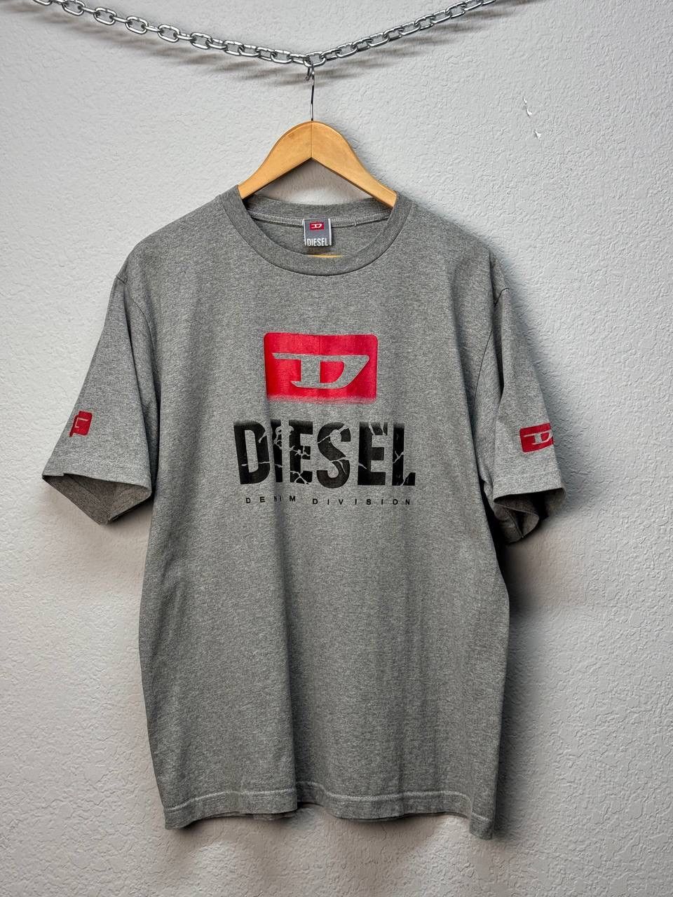 Diesel × Japanese Brand Vintage Y2K t-shirt Diesel tee STREETSTYLE Vig men's tee Size US L / EU 52-54 / 3 - 1 Thumbnail