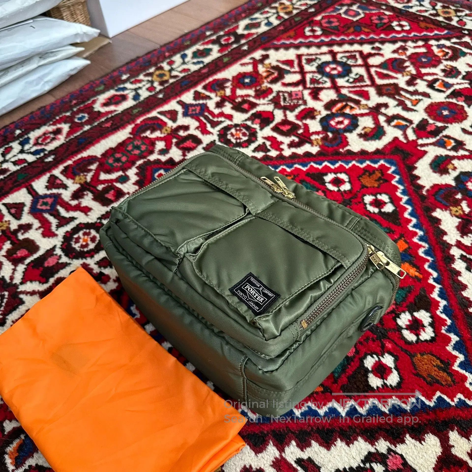 Porter porter tanker camera bag in green. Size ONE SIZE - 2 Thumbnail