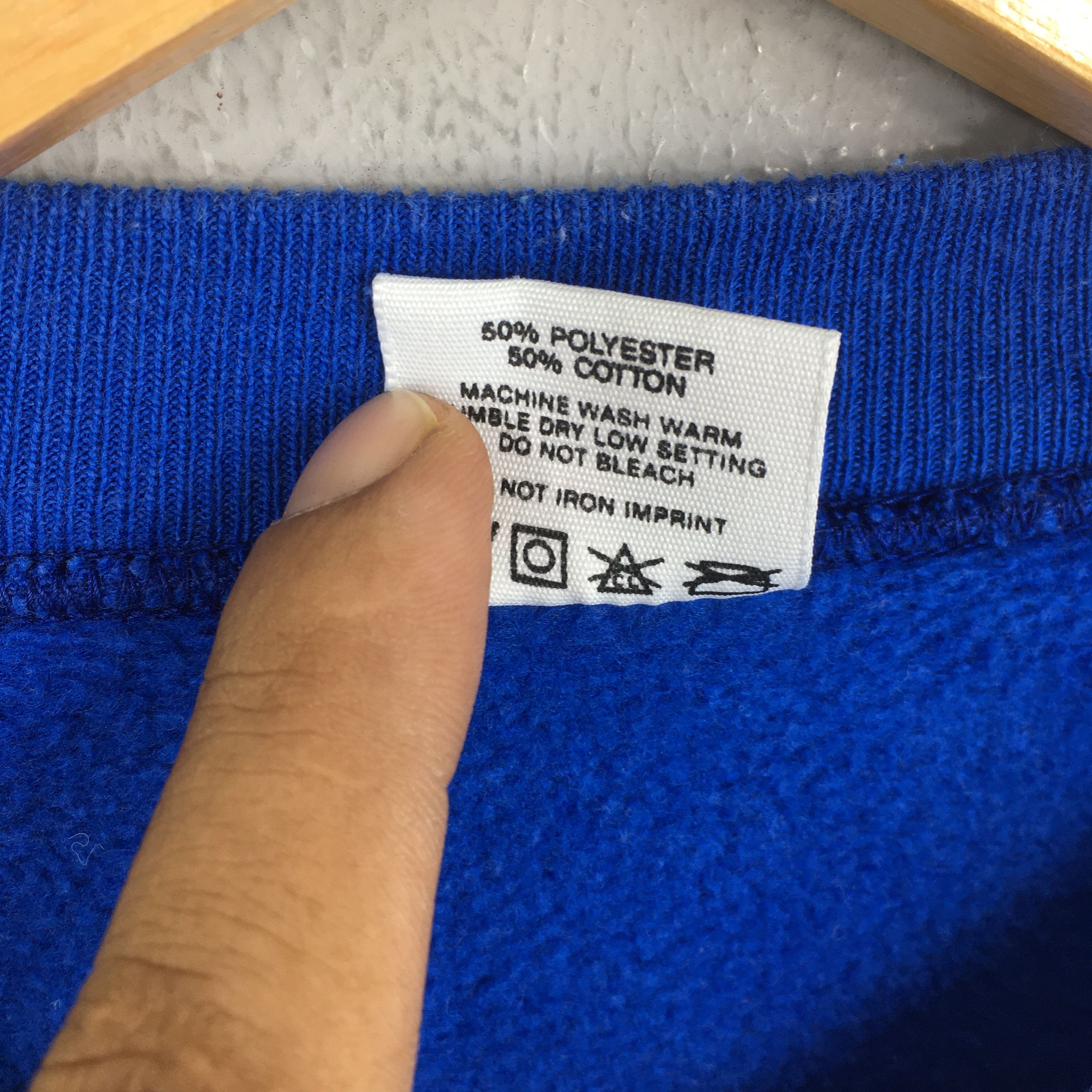 Lightning Bolt × Vintage Vintage 90s Lightning Bolt Blue Sweatshirt Medium Size US M / EU 48-50 / 2 - 6 Thumbnail