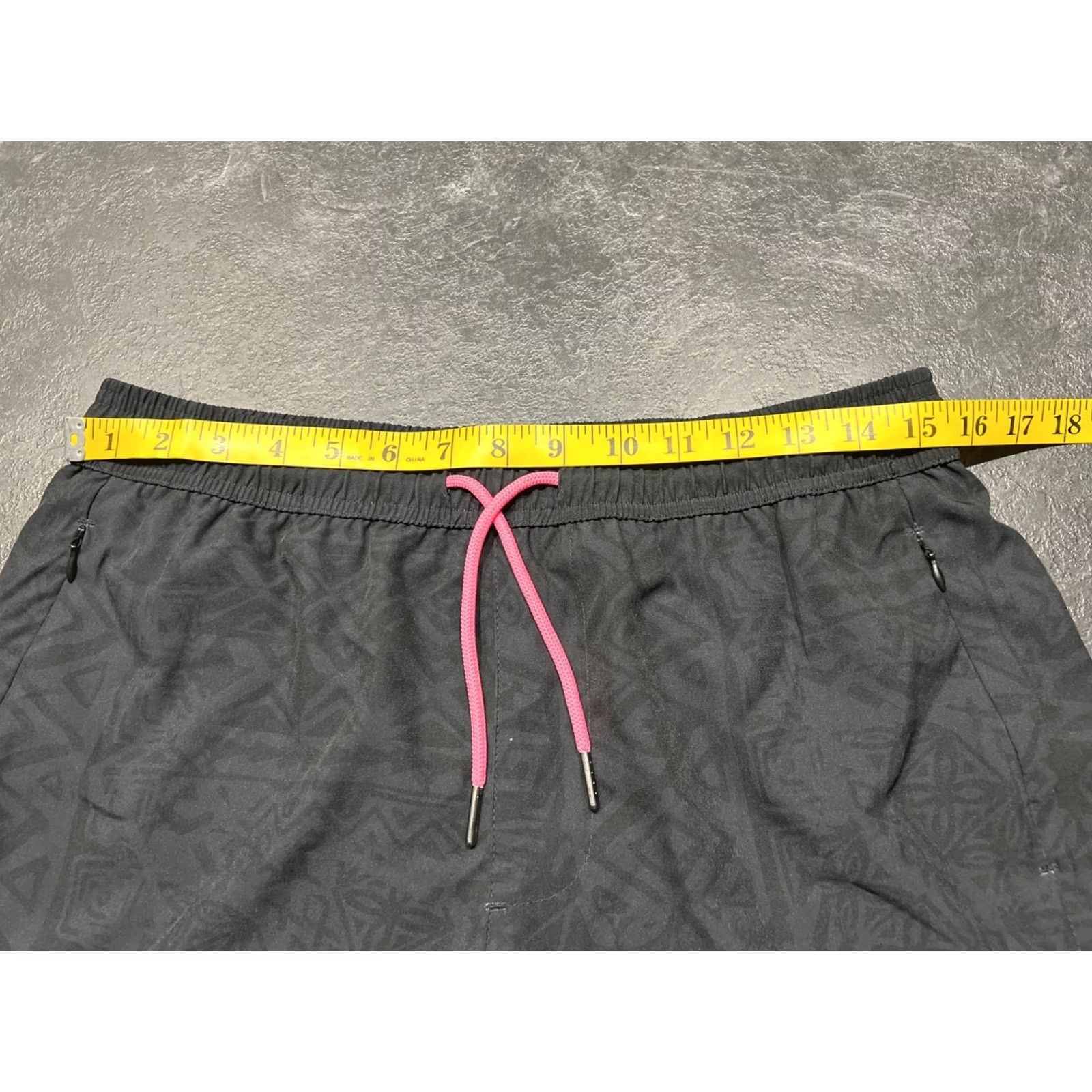 Vintage Maagmic Swim Trunks Maagmic Printed Black TribalTime Size M Medium Men Bottom Swimsuit Black Mens Size US 31 - 4 Thumbnail