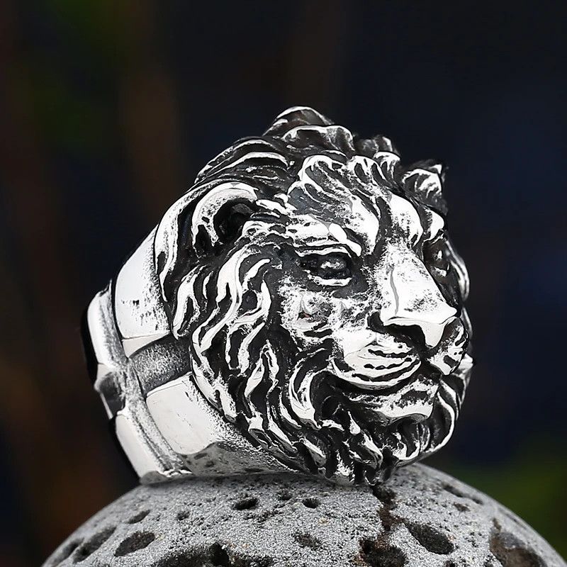 Japanese Brand × Jewelry × Vintage Lion Head Ring Size ONE SIZE - 3 Thumbnail