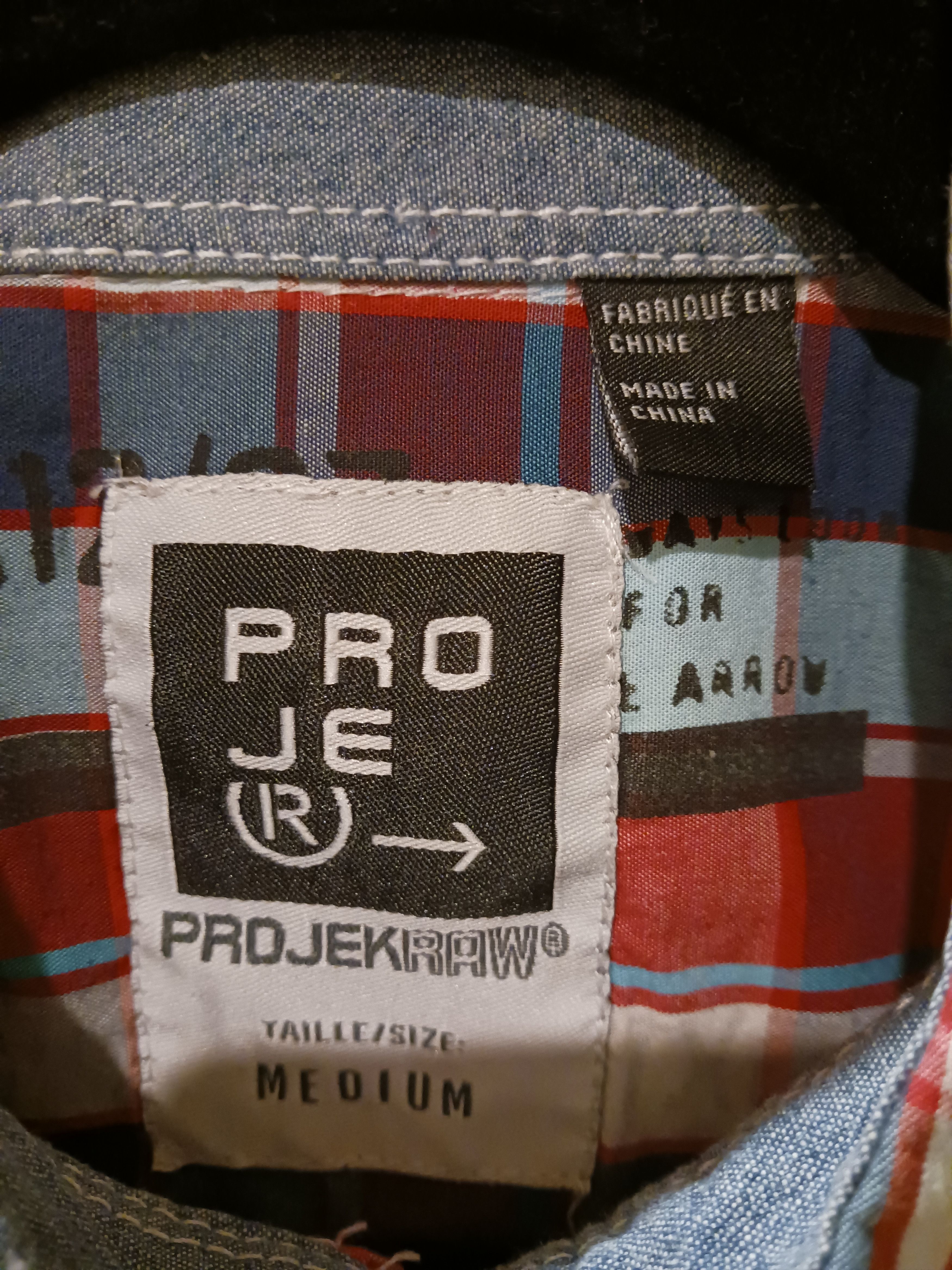 Other Pro Jek Raw Men's 100% Cotton Plaid Short Sleeve Shirt Size US M / EU 48-50 / 2 - 3 Thumbnail