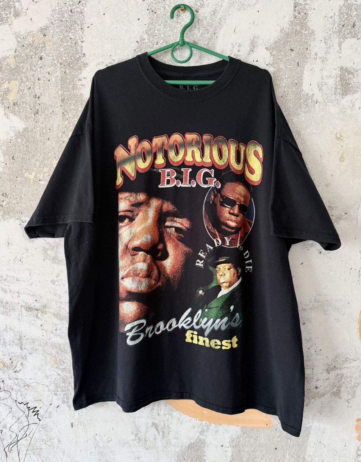 Rare Biggie Smalls Notorious B.I.G. Big Logo Black T-Shirt