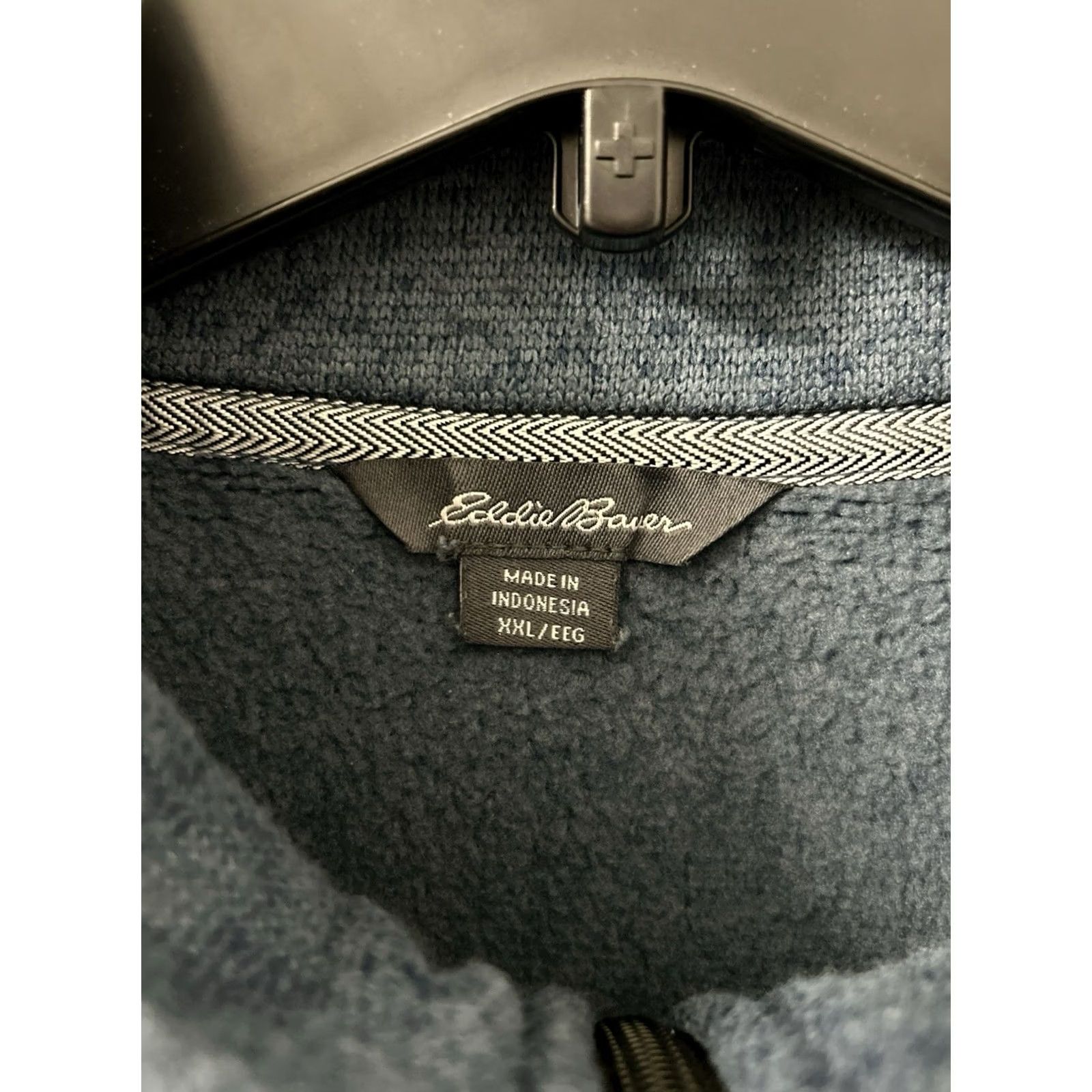 Eddie Bauer VINTAGE Eddie Bauer 1/4 Zip Mens Sweatshirt Pullover 2XL Blue Fleece Pocket L/S Mock Neck Zipper Size US XXL / EU 58 / 5 - 5 Thumbnail
