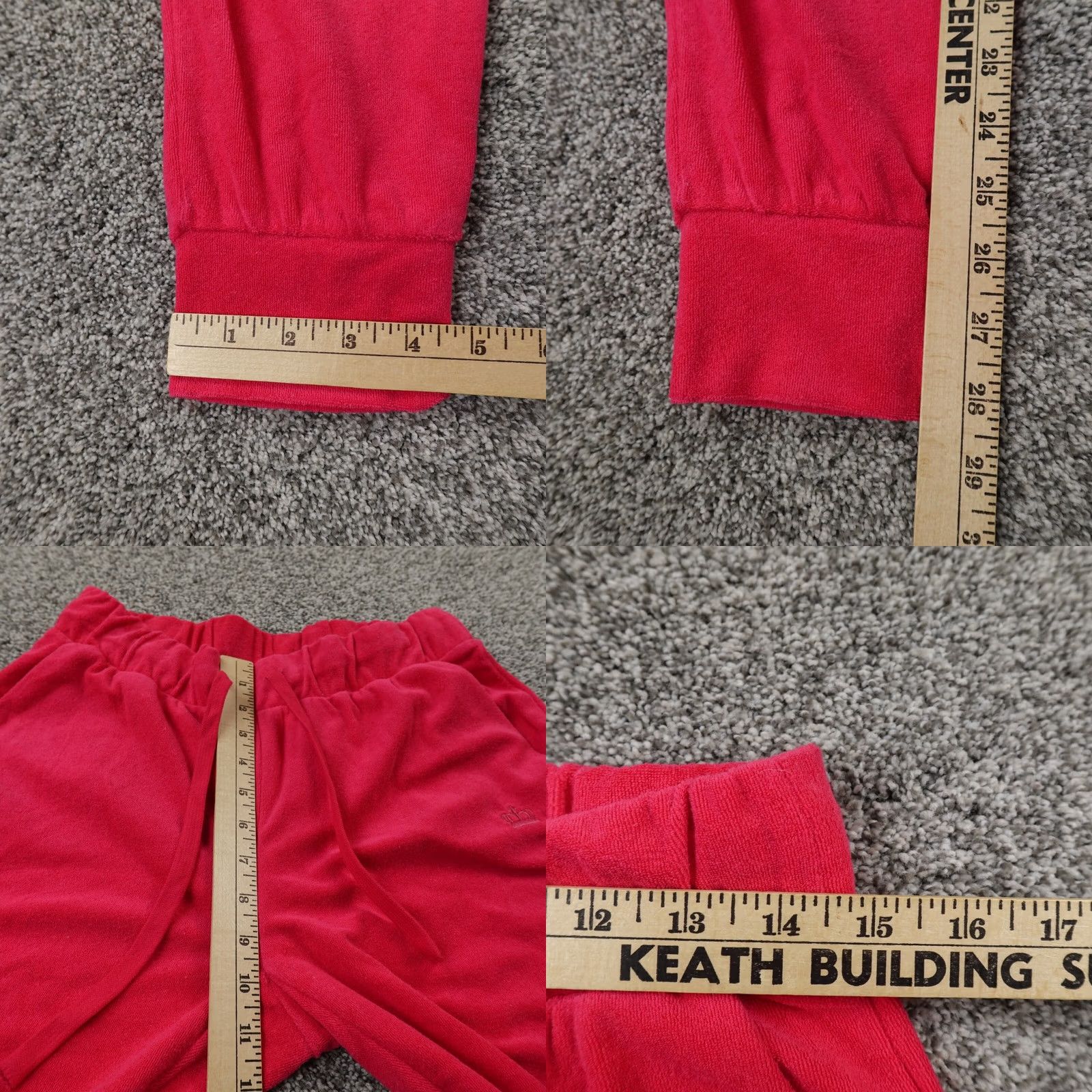 Juicy Couture VINTAGE Juicy Couture Track Suit Womens S Pink Jacket Pants Terry Y2K Size 28" / US 6 / IT 42 - 9 Thumbnail