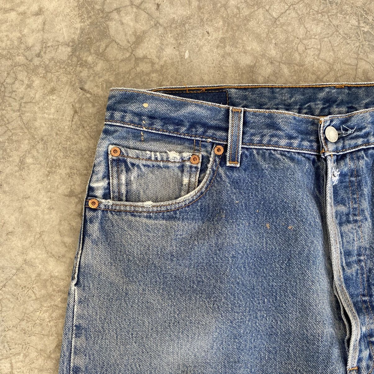 Levi's Size 36x30 VTG Late 90’s Levis 501 Stonewashed Blue Jeans Size US 36 / EU 52 - 11 Thumbnail
