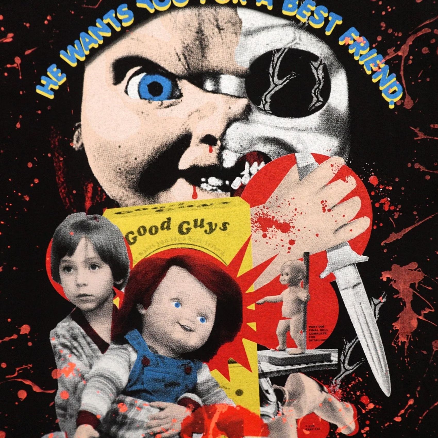 CO BACKSTOCK CO Child's Play 2 T-Shirt Adult XL Chucky ALL OVER PRINT Horror Size US XL / EU 56 / 4 - 2 Thumbnail