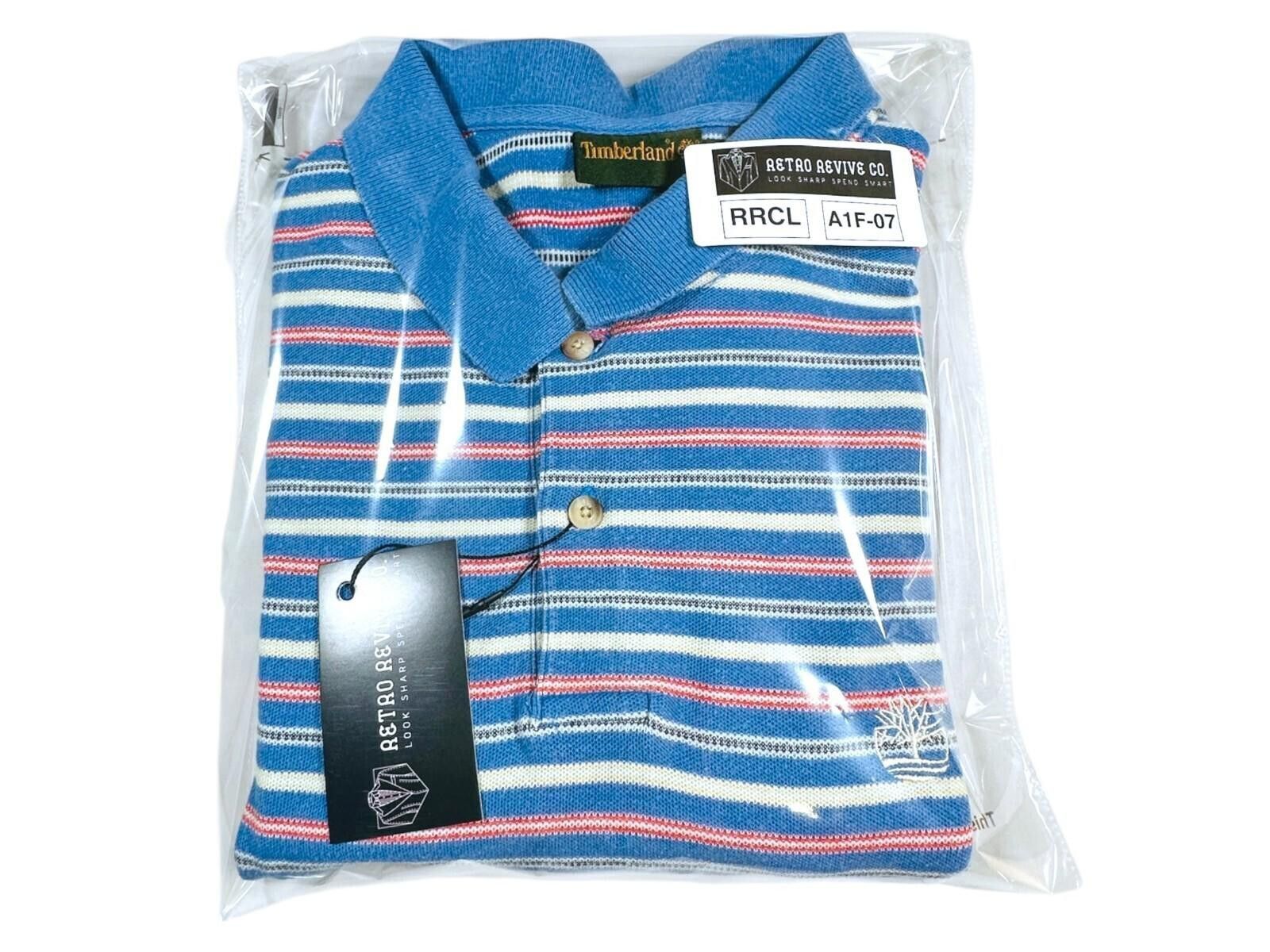 Timberland Timberland Polo Shirt Men's UK Size L Blue Striped Size US L / EU 52-54 / 3 - 12 Thumbnail