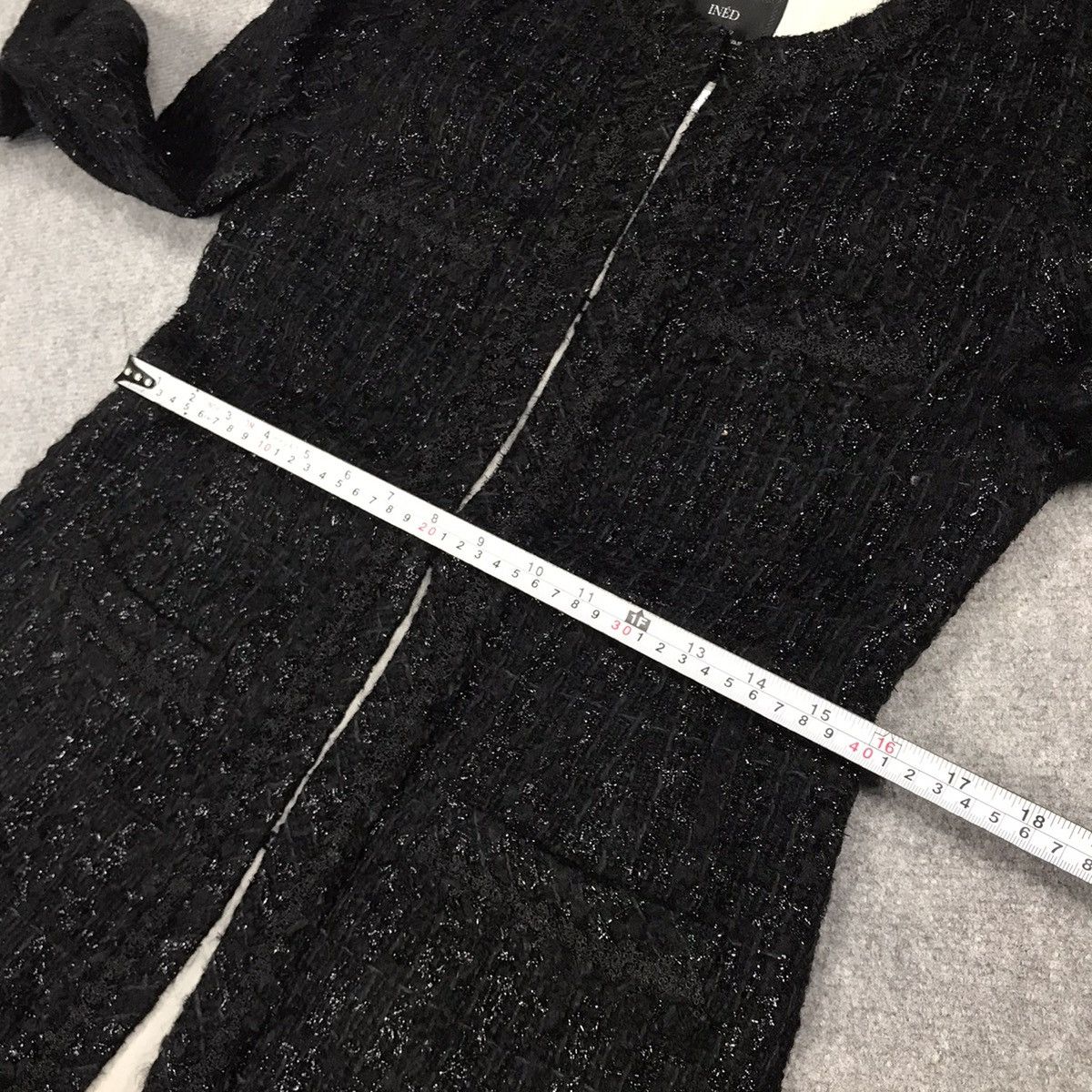 Japanese Brand INED BLACK TWEED JACKET Size S / US 4 / IT 40 - 9 Thumbnail