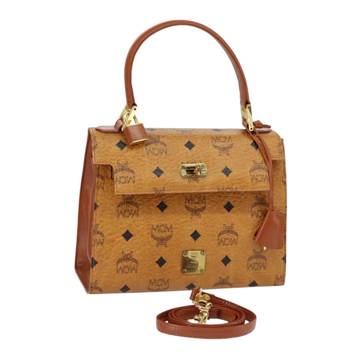 MCM Visetos Brown Canvas Handbag (Pre-Owned) Size ONE SIZE - 1 Thumbnail