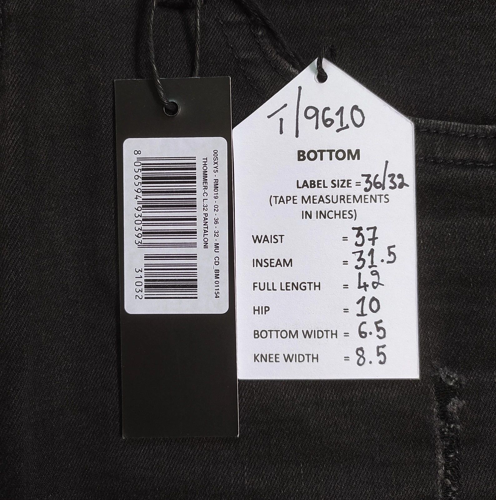 Diesel Diesel THOMMER-C L.32 MENS JEANS T/9610 Size US 36 / EU 52 - 6 Thumbnail