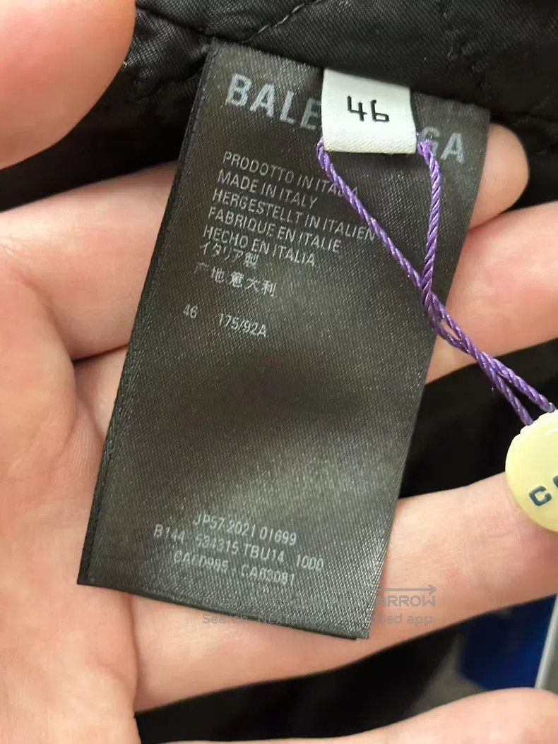 Balenciaga Balenciaga Spring/Summer Black Collar Lettering Logo Wool Size US S / EU 44-46 / 1 - 4 Thumbnail