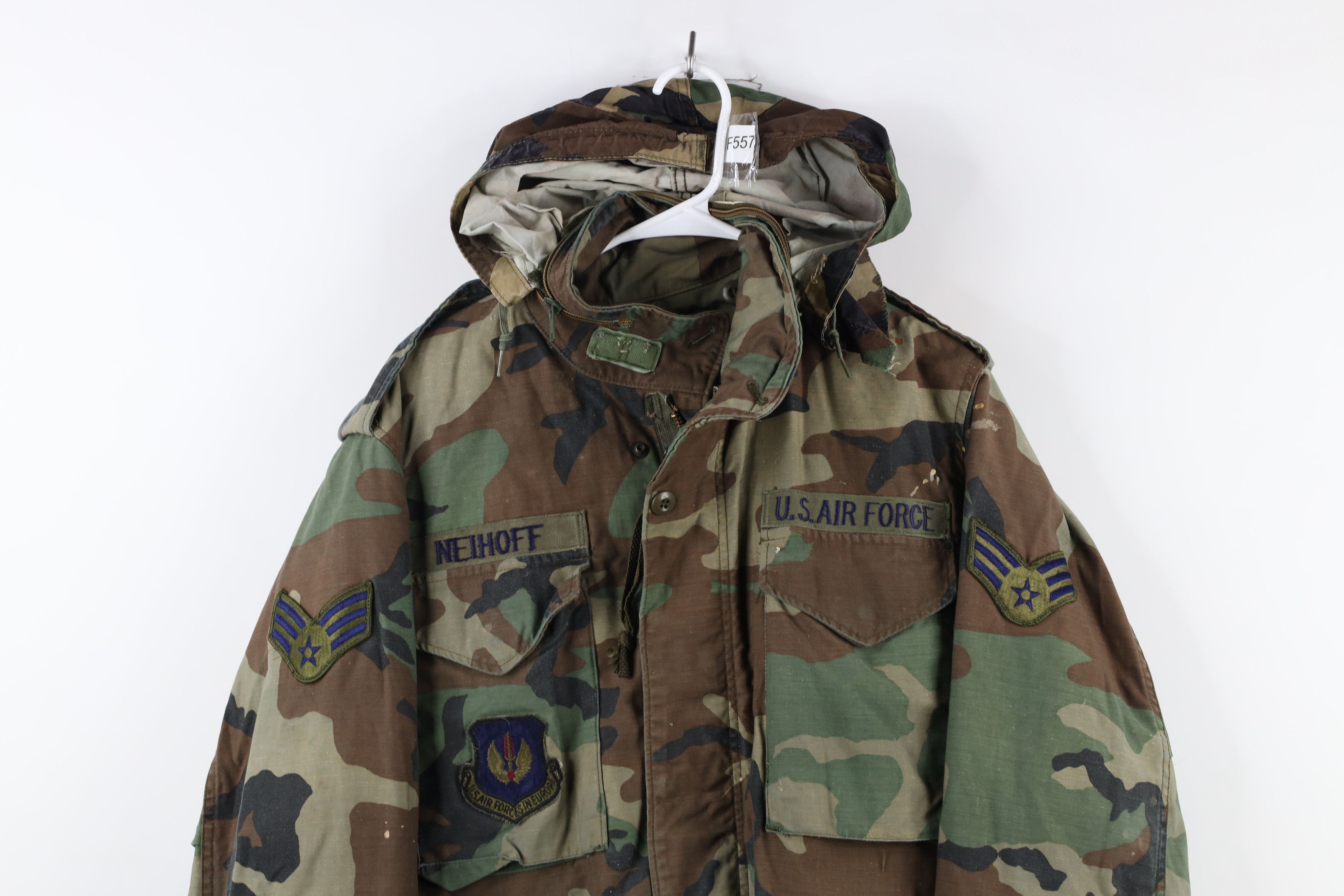 Alpha Industries × Vintage Vintage 80s Alpha Industries Camouflage Field Jacket Size US M / EU 48-50 / 2 - 2 Thumbnail