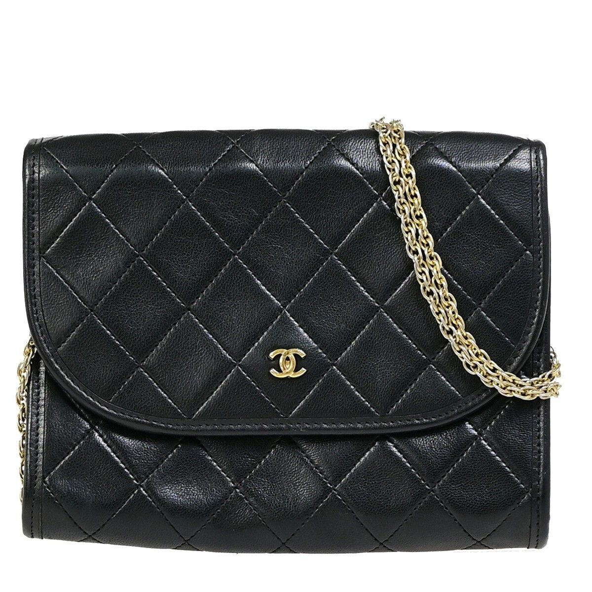 Chanel Chanel Vintage Round Flap Quilted Lambskin Size ONE SIZE - 1 Thumbnail