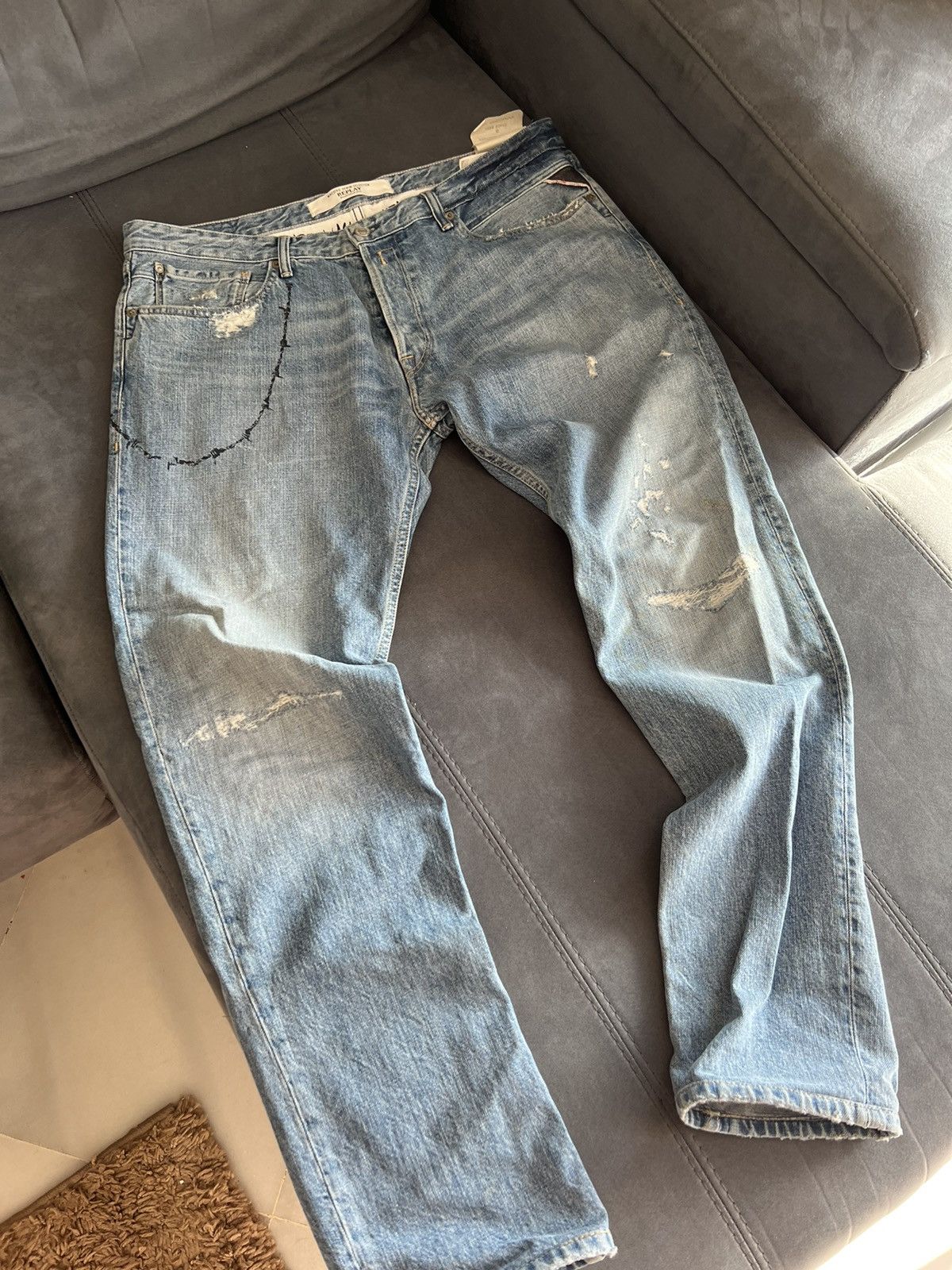 Replay Replay denim jeans pants Size US 36 / EU 52 - 5 Thumbnail