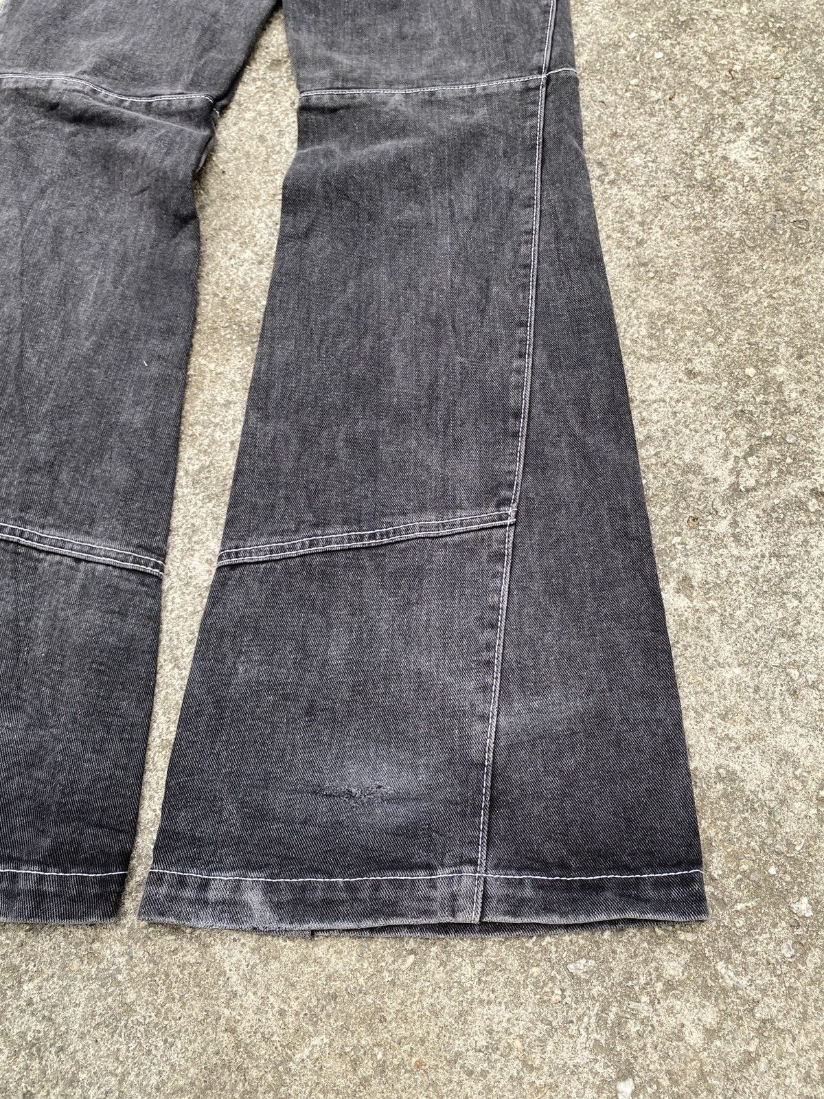 If Six Was Nine × Japanese Brand × Le Grande Bleu (L.G.B.) John Galt Buckle Back Flare Denim Size US 30 / EU 46 - 8 Thumbnail