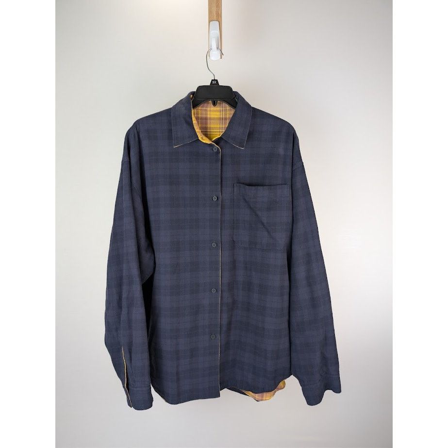Balenciaga o1rshd1 Reversible Checked Cotton-Flannel Shirt Multicolor Size US XXL / EU 58 / 5 - 1 Thumbnail
