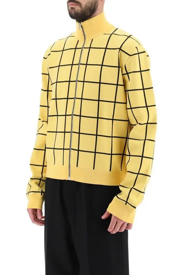 Marni o1mle0126 Zip Up High Neck Cardigan in Yellow Size US L / EU 52-54 / 3 - 5 Thumbnail