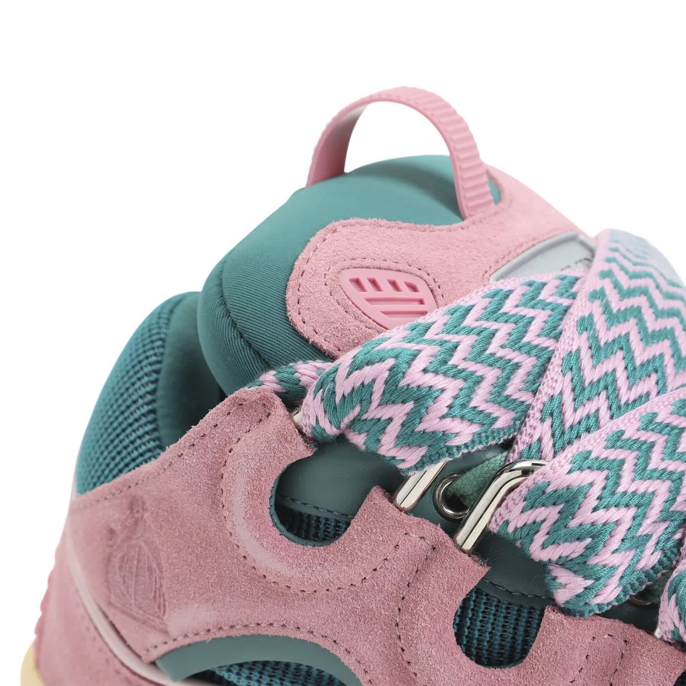 Lanvin LANVIN Curb Green/Pink Sneakers New & Authentic (Men's size: Size US 11 / EU 44 - 4 Thumbnail