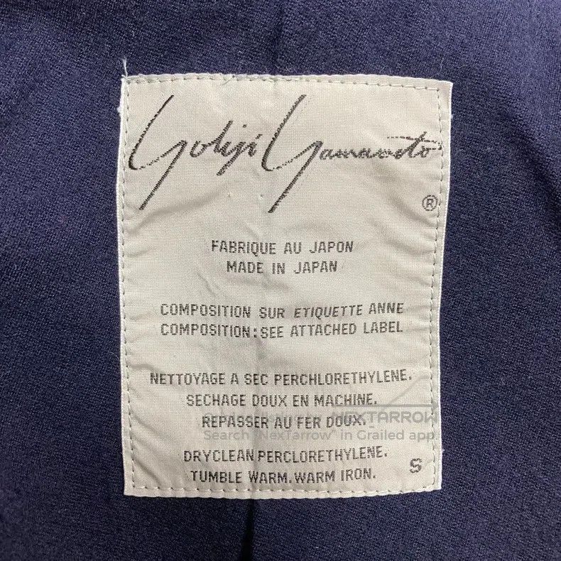 Yohji Yamamoto Yohji Yamamoto Maru Text Period Wool Jacket Size US S / EU 44-46 / 1 - 5 Thumbnail