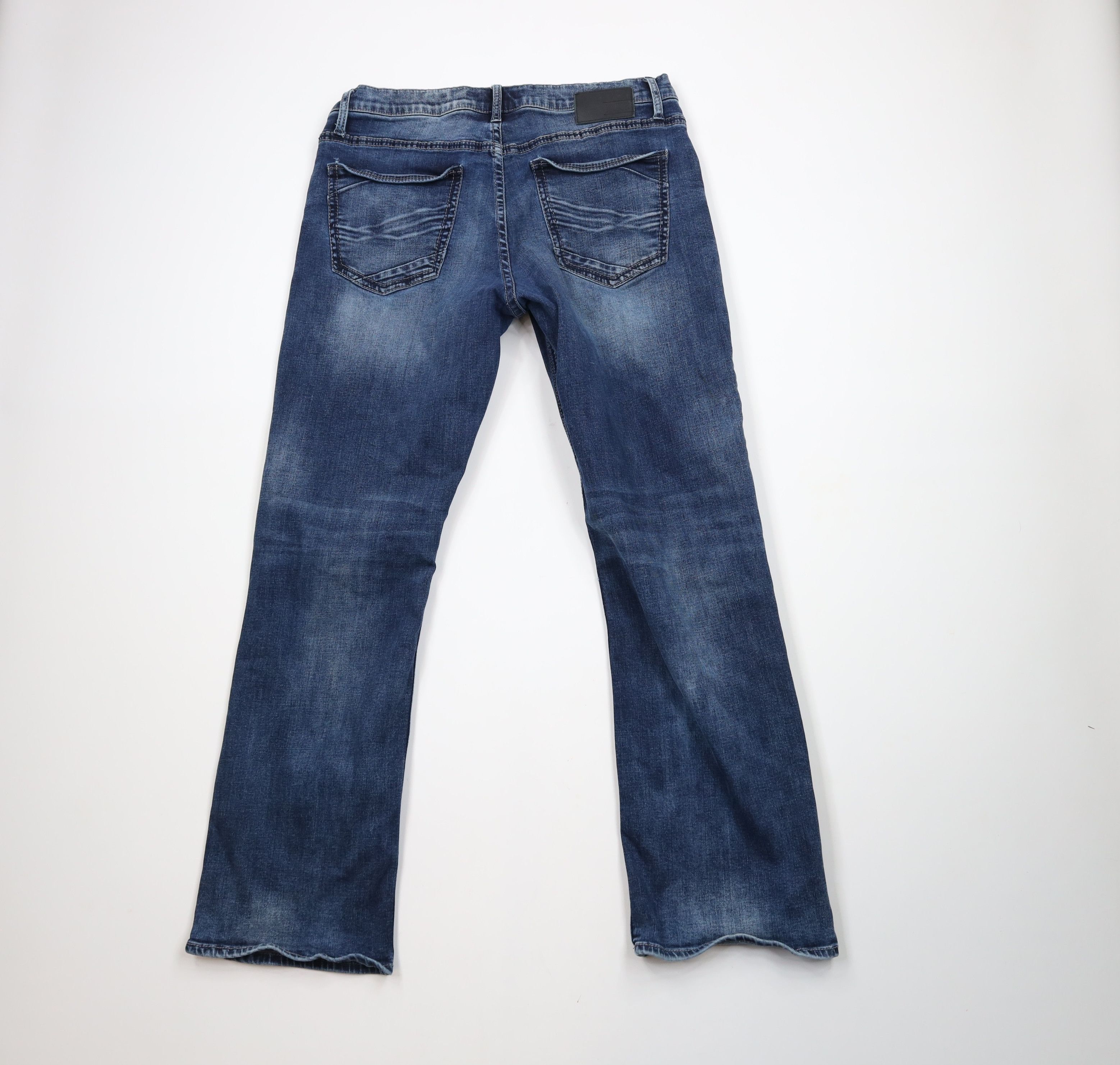 Vintage Buckle BKE Stitch Stretch Jake Bootleg Denim Jeans Blue Size US 36 / EU 52 - 8 Thumbnail