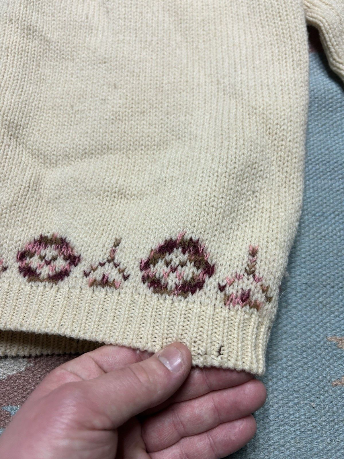 Vintage Vtg 1960s wool cardigan sweater Tami Icelandic Nordic M? Size M / US 6-8 / IT 42-44 - 13 Thumbnail