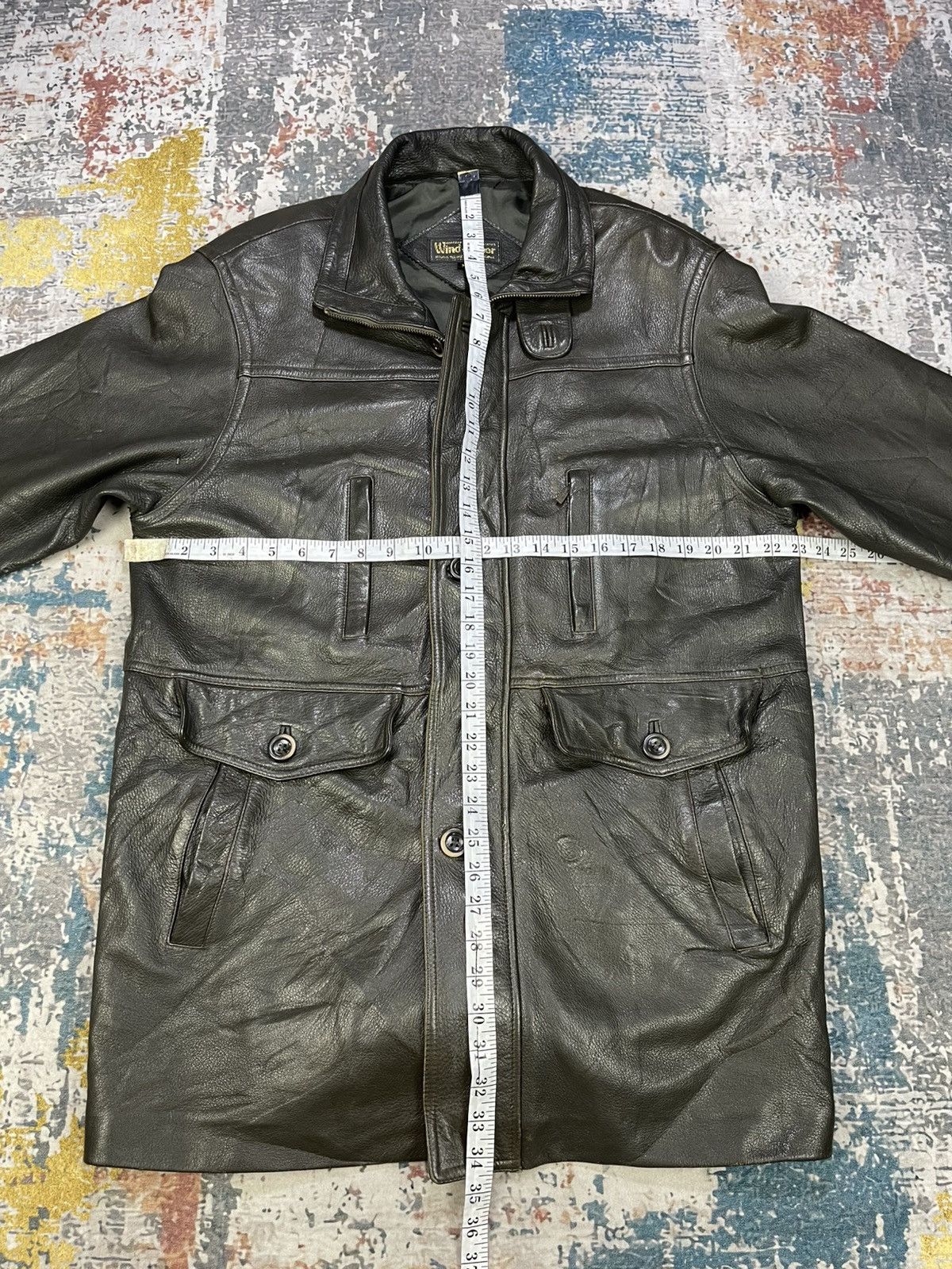 Vintage Vtg Wind Armor Deerskin Leather Coat Jacket Size US M / EU 48-50 / 2 - 12 Thumbnail