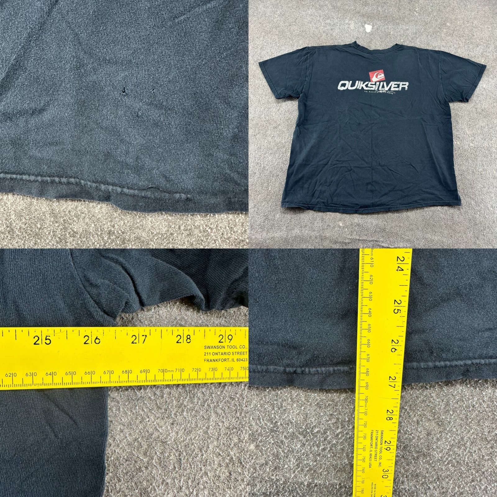 Quiksilver VINTAGE Quiksilver Shirt Mens 2XL Black Short Sleeve Graphic Logo Cotton Y2K Size US XXL / EU 58 / 5 - 9 Thumbnail
