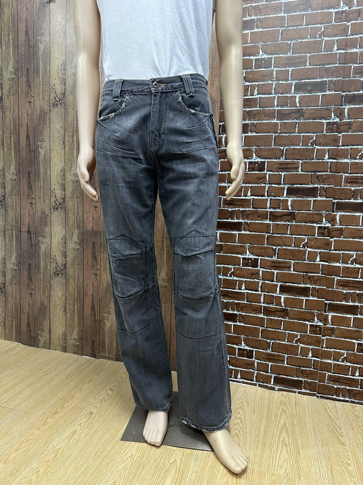 Beauty Beast × If Six Was Nine × Japanese Brand Vintage Free Gate Grey Denim D255 Size US 30 / EU 46 - 16 Thumbnail