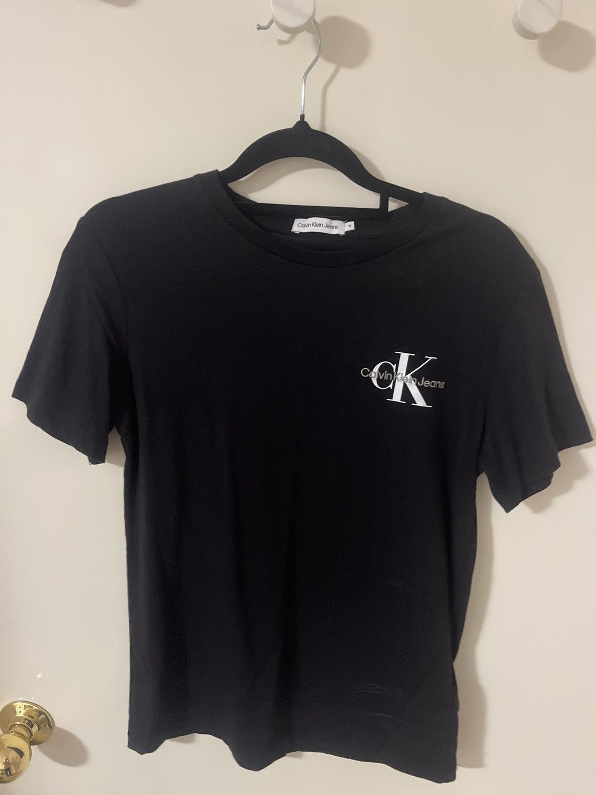 Calvin Klein Calvin Klein Black Tshirt Size S / US 4 / IT 40 - 1 Thumbnail