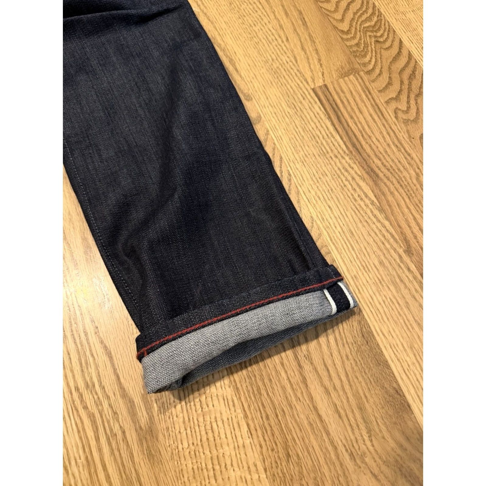 Raleigh Denim Raleigh Denim Martin Jeans Slim 29x29 Blue Denim Regular 30 in Waist 29 in Inseam 29 in 5-Pocket USA Cone Selvage Raw Dark Denim Pants Men’s Size US 29 - 7 Thumbnail