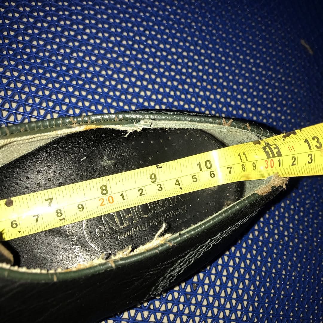Leather × Vintage Vintage Austria oxford moctoe leather 3 hole low shoes blac Size US 8 / EU 41 - 12 Thumbnail
