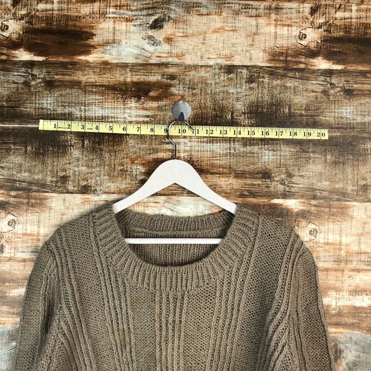 Homespun Knitwear × Japanese Brand Japanese Brand Brown ripped vintage Knitwear #A1550 Size M / US 6-8 / IT 42-44 - 4 Thumbnail